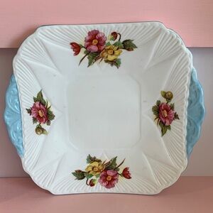 Shelley Begonia Vintage Plate with handles
